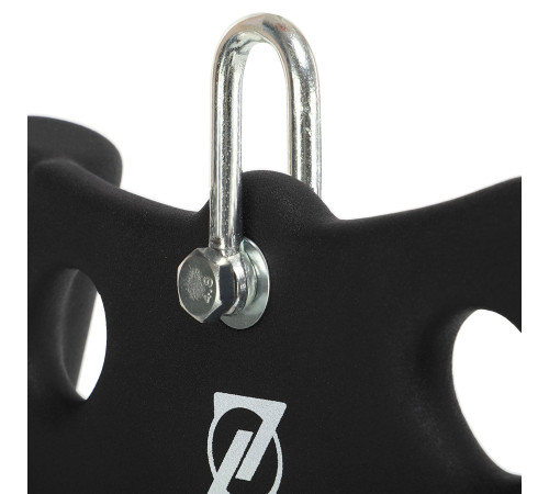 Рукоятка для тяги c узким хватом Triceps Grip нескользящее покрытие Zelart 43x6x14,5см черный