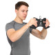 Рукоятка для тяги c узким хватом Triceps Grip нескользящее покрытие Zelart 43x6x14,5см черный
