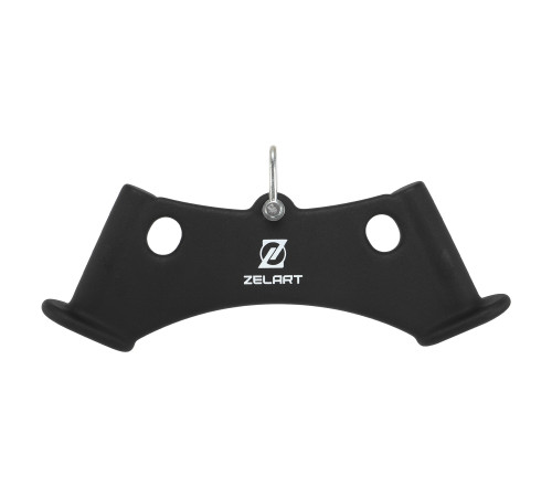 Рукоятка для тяги c узким хватом Triceps Grip нескользящее покрытие Zelart 43х6х14,5см черный