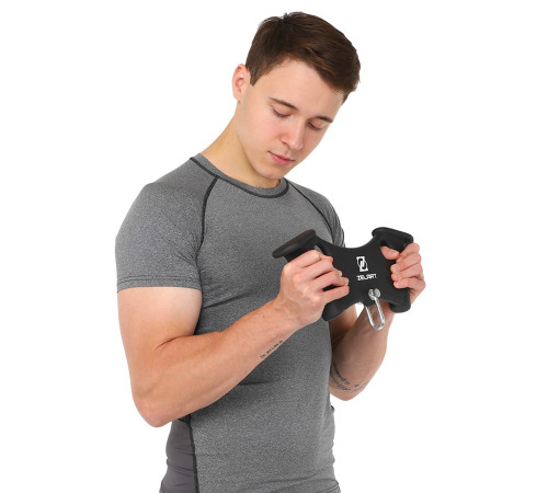 Рукоятка для тяги c узким хватом Triceps Grip нескользящее покрытие Zelart 33см черный