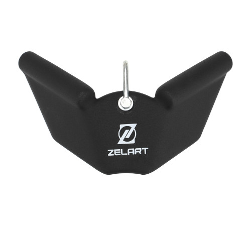 Рукоятка для обратной тяги c узким хватом Reverse Grip нескользящее покрытие Zelart 30см черный