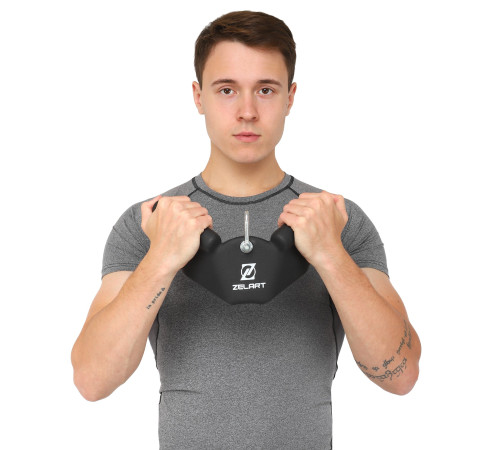 Рукоятка для обратной тяги c узким хватом Reverse Grip нескользящее покрытие Zelart 30см черный