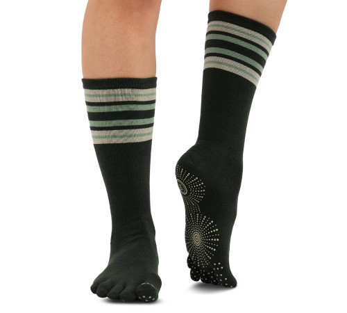 Гольфи для йоги та пілатесу із закритими пальцями нековзні BLOOM YOGA SOCKS розмір 36-41 кольори в асортименті
