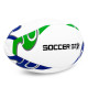 М'яч для регбі SOCCER STAR №4 білий-фіолетовий-салатовий