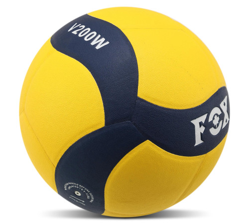 Мяч волейбольный FOX №5 PU желтый-синий