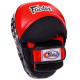 Лапа боксерська вигнута тренувальна шкіра FARTEX 25x19x9см 2штуки кольори в асортименті