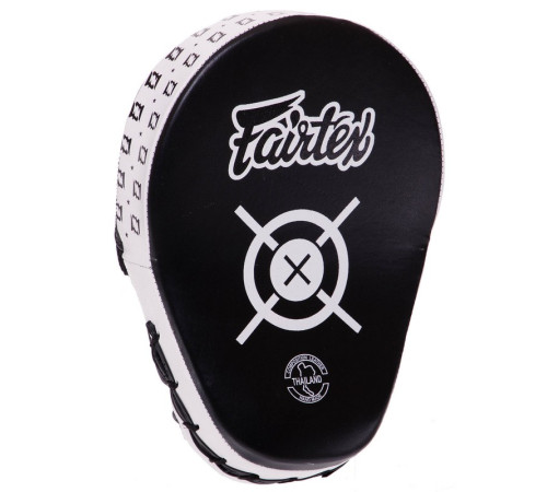 Лапа боксерська вигнута тренувальна шкіра FARTEX 25x19x9см 2штуки кольори в асортименті