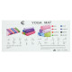Килимок для фітнесу та спорту PVC SP-Sport 173x61x0,6см кольори в асортименті