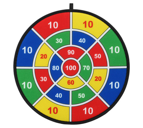 Дартс на липучці 6 м'ячів та мішень VELCRO dartboard Baili 37cм