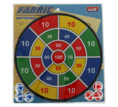 Дартс на липучці 6 м'ячів та мішень VELCRO dartboard Baili 37cм