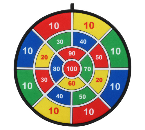 Дартс на липучці 3 м'яча та мішень VELCRO dartboard Baili 37cм