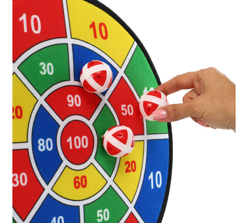 Дартс на липучці 3 м'яча та мішень VELCRO dartboard Baili 37cм