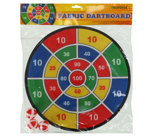Дартс на липучці 3 м'яча та мішень VELCRO dartboard Baili 37cм