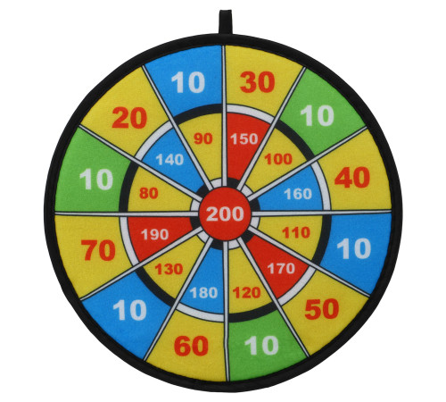 Дартс на липучці 3 м'яча та мішень VELCRO dartboard Baili 30cм