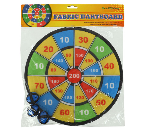 Дартс на липучці 3 м'яча та мішень VELCRO dartboard Baili 30cм
