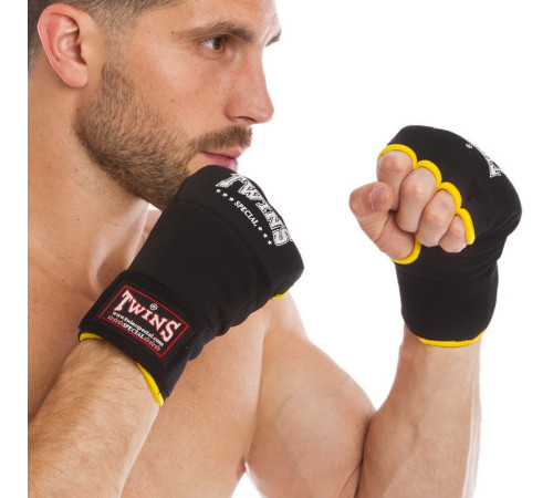 Быстрые бинты внутренние перчатки митенки TWN WRAP GEL M-XL черный