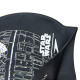 Шапочка для плавання силіконова для дорослих SPEEDO SLOGAN PRINT Star Wars Death Star чорний-сірий