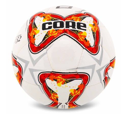 М'яч футбольний CORE PREMIER №5 PU білий-червоний
