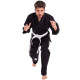 Кімоно для бразильського джиу-джитсу BJJ чорне куртка штани та пояс HARD TOUCH 140-180см чорний