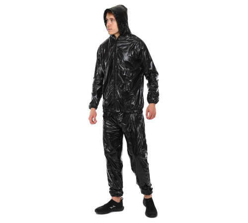 Костюм-сауна для схуднення SAUNA SUIT ZELART розмір 2XL/50-54 чорний