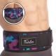 Пояс атлетичний текстильний FAIRTEX спинка-18см розмір-S-XL чорний-фіолетовий-блакитний