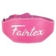 Пояс атлетичний шкіряний FAIRTEX спинка-15см розмір-S-XL рожевий