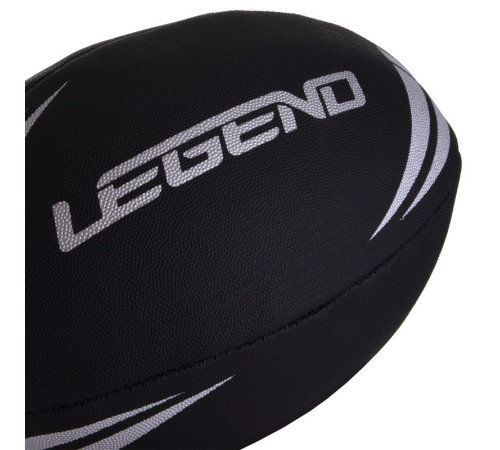 М'яч для регбі дитячий LEGEND розмір 3 чорний-білий