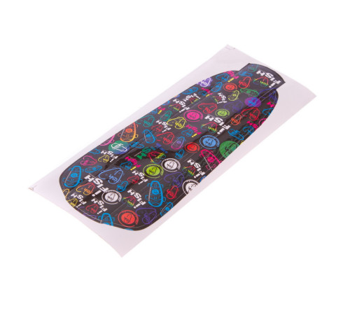 Пенні борд Penny Board круїзер пластиковий 22" FISH помаранчевий-фіолетовий-м’ятний