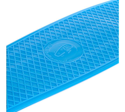 Пенні борд Penny Board круїзер пластиковий 22" FISH синій-жовтий-фіолетовий