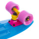 Пенні борд Penny Board круїзер пластиковий 22" FISH синій-жовтий-фіолетовий