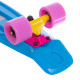 Пенні борд Penny Board круїзер пластиковий 22" FISH синій-жовтий-фіолетовий