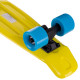 Пенні борд Penny Board круїзер пластиковий 22" FISH жовтий-чорний-блакитний