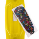 Пенні борд Penny Board круїзер пластиковий 22" FISH жовтий-чорний-блакитний
