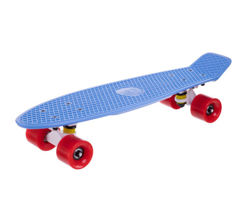 Пенні борд Penny Board круїзер пластиковий 22" FISH блакитний-червоний