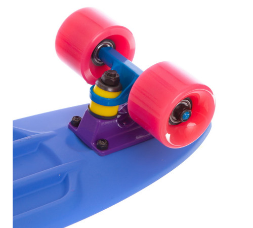 Пенні борд Penny Board круїзер пластиковий RUBBER SOFT 22" FISH кольори в асортименті