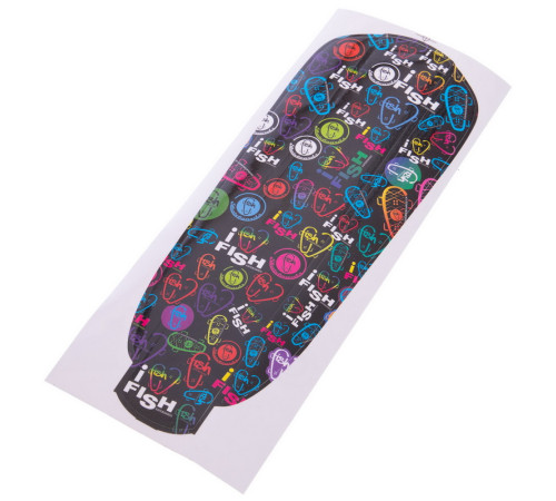Пенні борд Penny Board круїзер пластиковий RUBBER SOFT 22" FISH кольори в асортименті