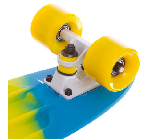 Пенні борд Penny Board круїзер пластиковий RUBBER SOFT 22" FISH кольори в асортименті