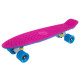Пенні борд Penny Board круїзер пластиковий RUBBER SOFT 22" FISH рожевий-блакитний