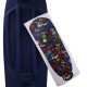 Пенни борд Penny Board круизер пластиковый RUBBER 22" RUBBER SOFT FISH бордовый-темно-синий