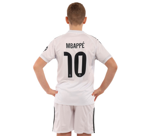 Форма футбольна дитяча із символікою футбольного клубу REAL MADRID MBAPPE 10 домашня 2026 SP-Sport 20-30 білий