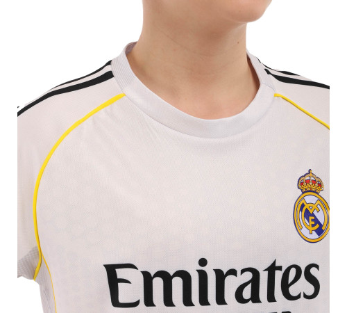Форма футбольна дитяча із символікою футбольного клубу REAL MADRID MBAPPE 10 домашня 2026 SP-Sport 20-30 білий