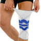 Наколенник спортивный эластичный компрессионный EXCEED One size 1шт серый