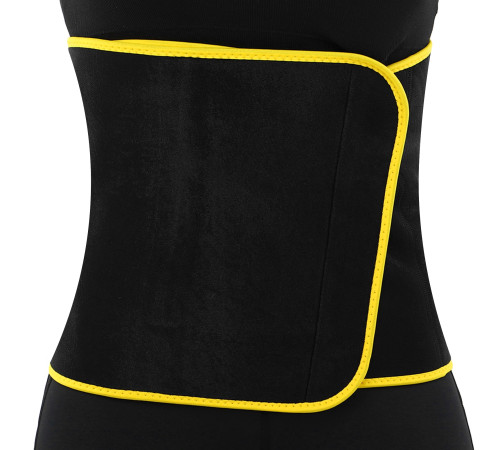 Пояс для схуднення EXCEED розмір L: 96х27см, XL: 100х28см чорний-жовтий