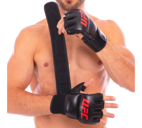 Рукавиці для змішаних єдиноборств MMA UFC Contender S-M чорний