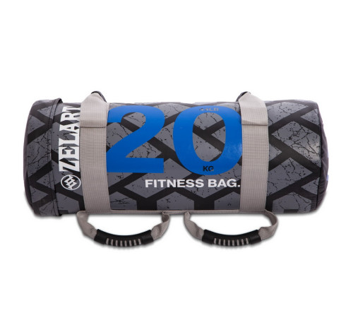 Мешок утяжелитель для функционального тренинга Power Bag Zelart 20кг черный-синий