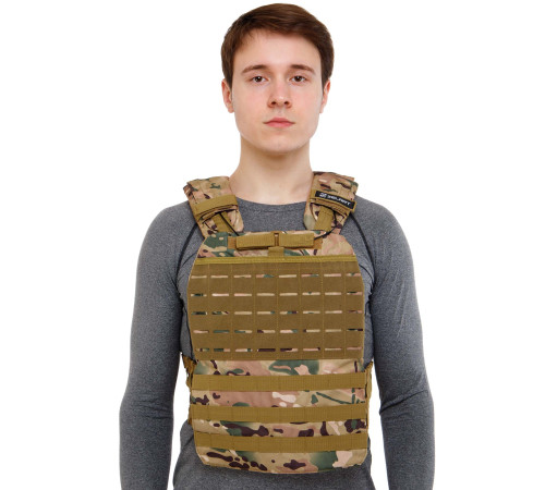 Плитоноска жилет тактический с системой быстрого сброса TACTICAL VEST Zelart 10кг цвета в ассортименте