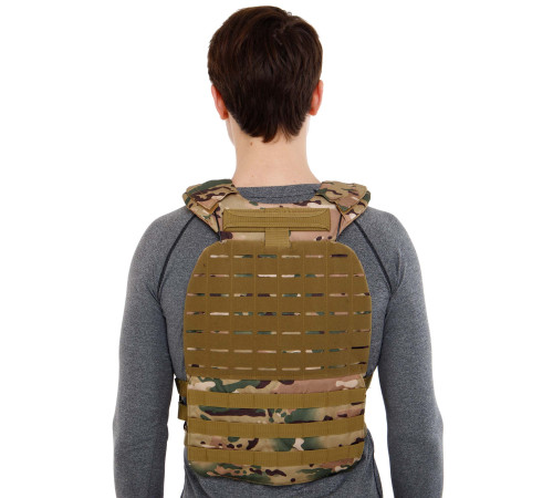 Плитоноска жилет тактический с системой быстрого сброса TACTICAL VEST Zelart 10кг цвета в ассортименте