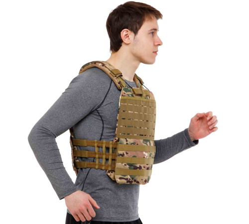 Плитоноска жилет тактический с системой быстрого сброса TACTICAL VEST Zelart 10кг цвета в ассортименте