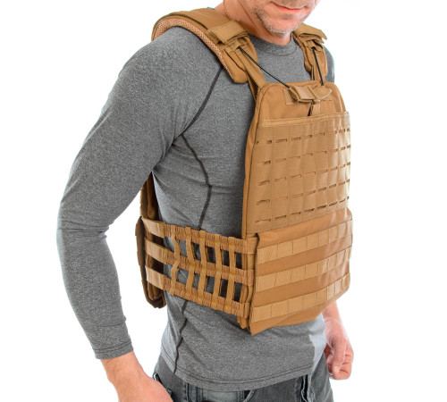Плитоноска жилет тактический с системой быстрого сброса TACTICAL VEST Zelart 10кг цвета в ассортименте