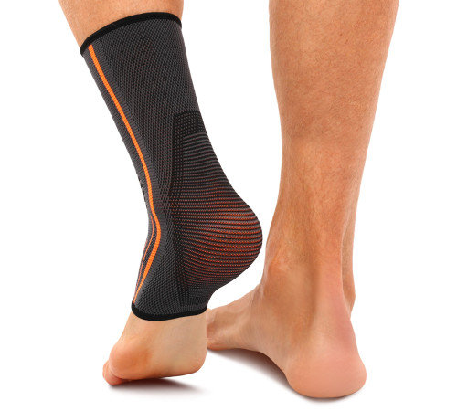 Бандаж на гомілковостоп еластичний EXTREME One size 1шт чорний-червоний